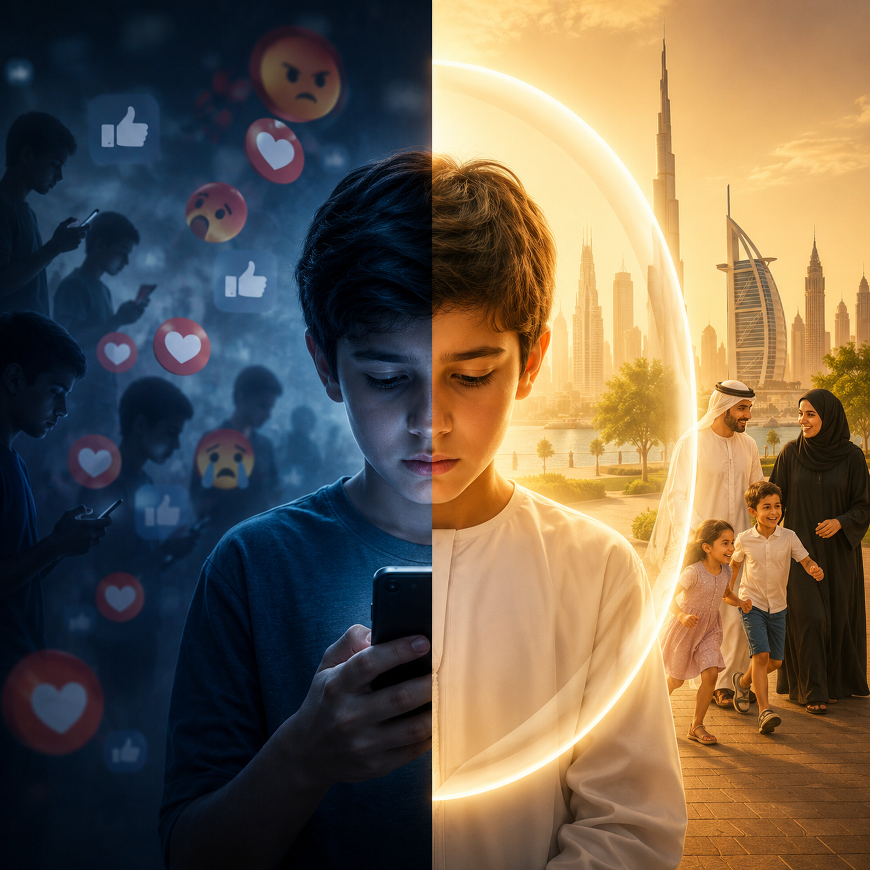 The UAE’s under-15 social media ban episode artwork