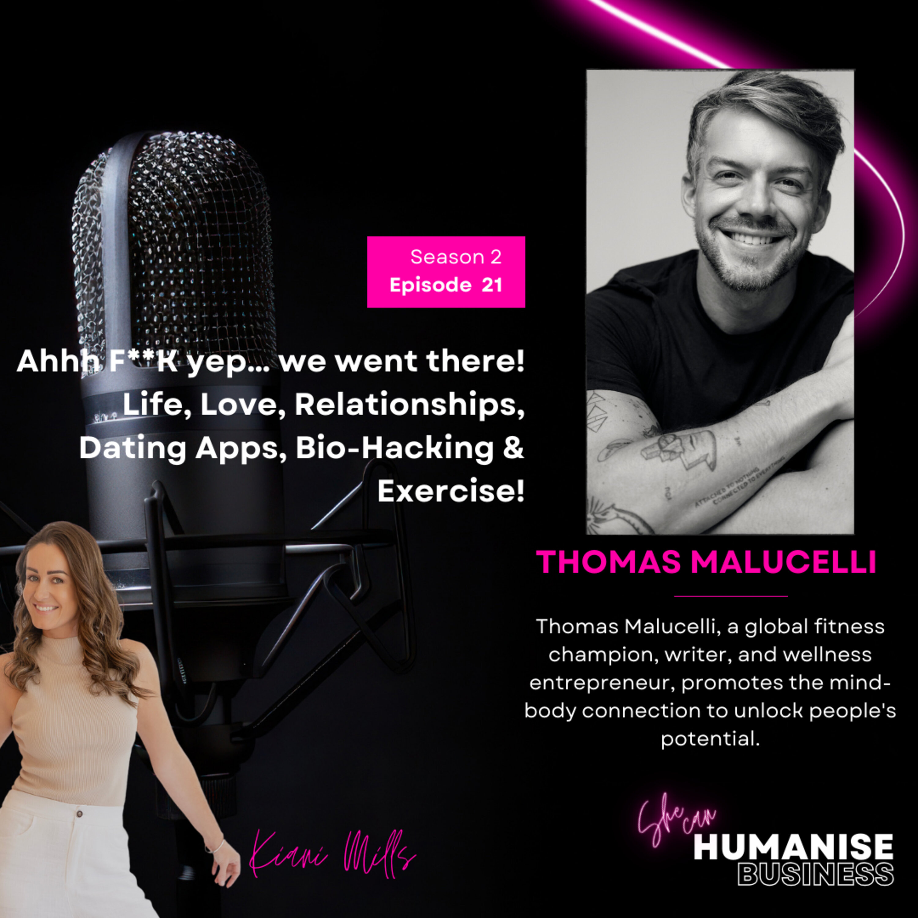 Life, Love, Relationships, Dating Apps, Bio-Hacking & Exercise with Thomas Malucelli episode artwork
