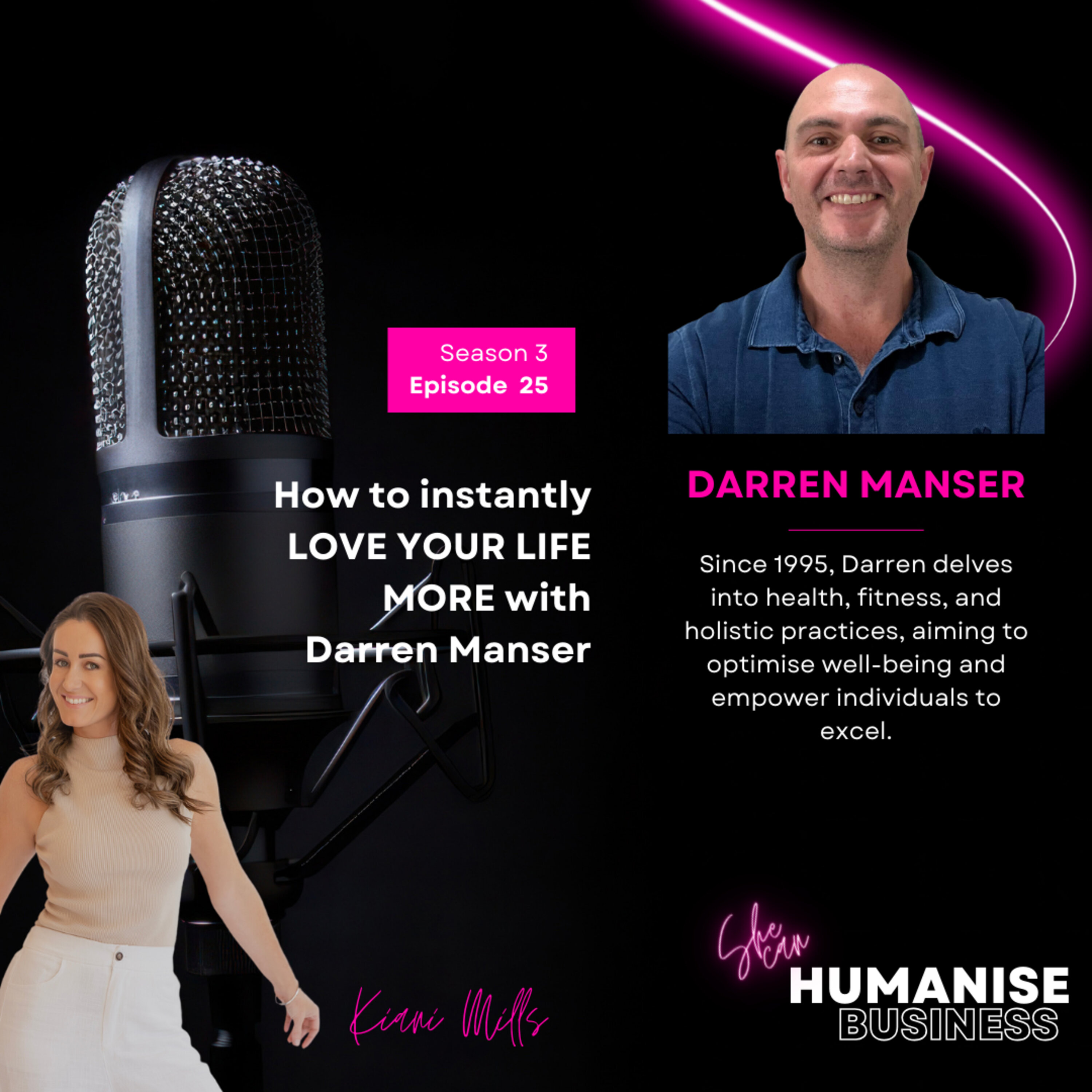 How to instantly LOVE YOUR LIFE MORE with Darren Manser episode artwork