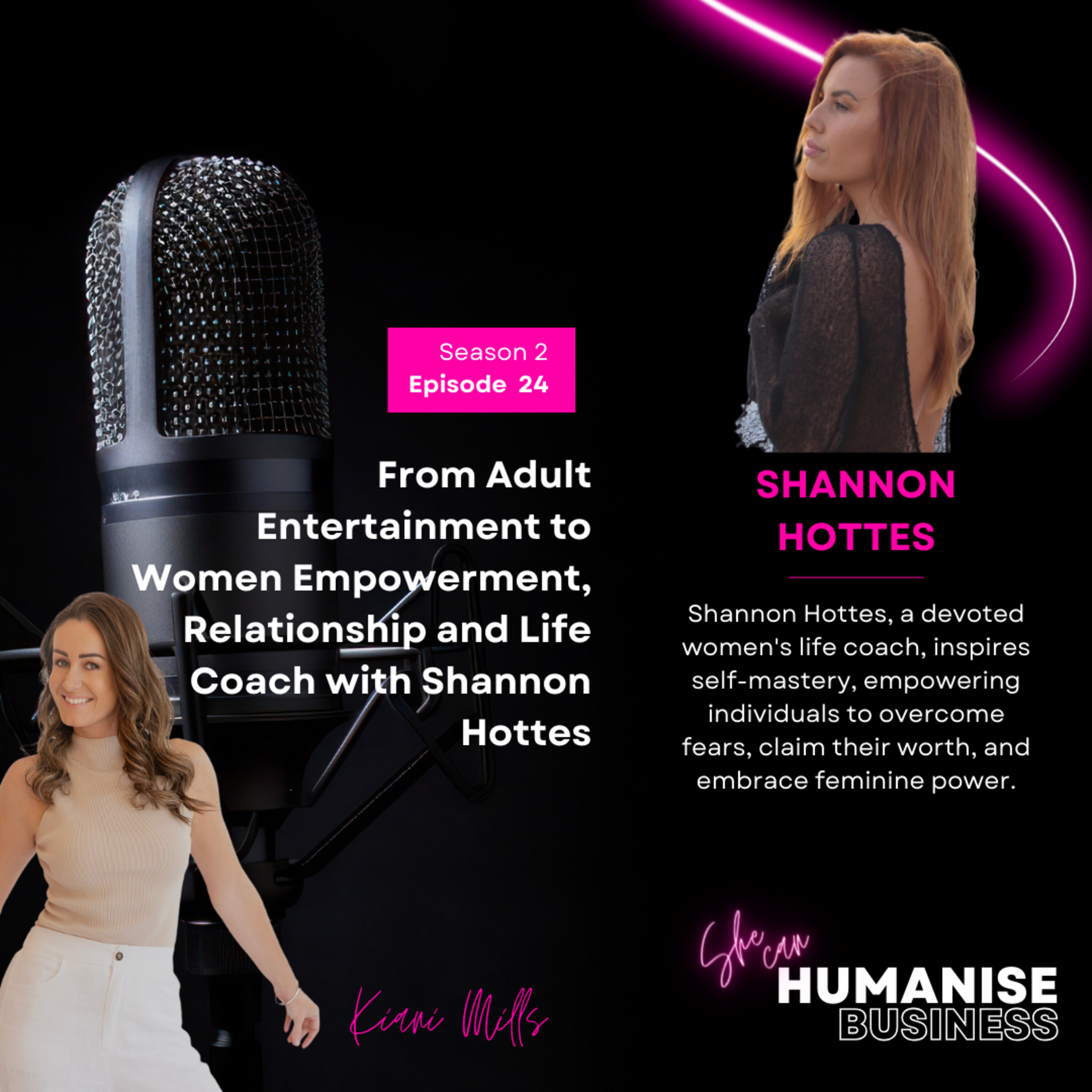 From Adult Entertainment to Women Empowerment, Relationship and Life Coach with Shannon Hottes episode artwork
