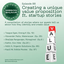 Creating a unique value proposition ft. startup stories