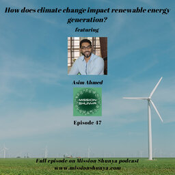 How does climate change impact renewable energy generation? 