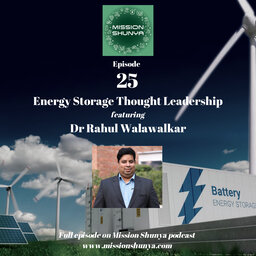 Energy storage thought leadership featuring Dr Rahul Walawalkar 