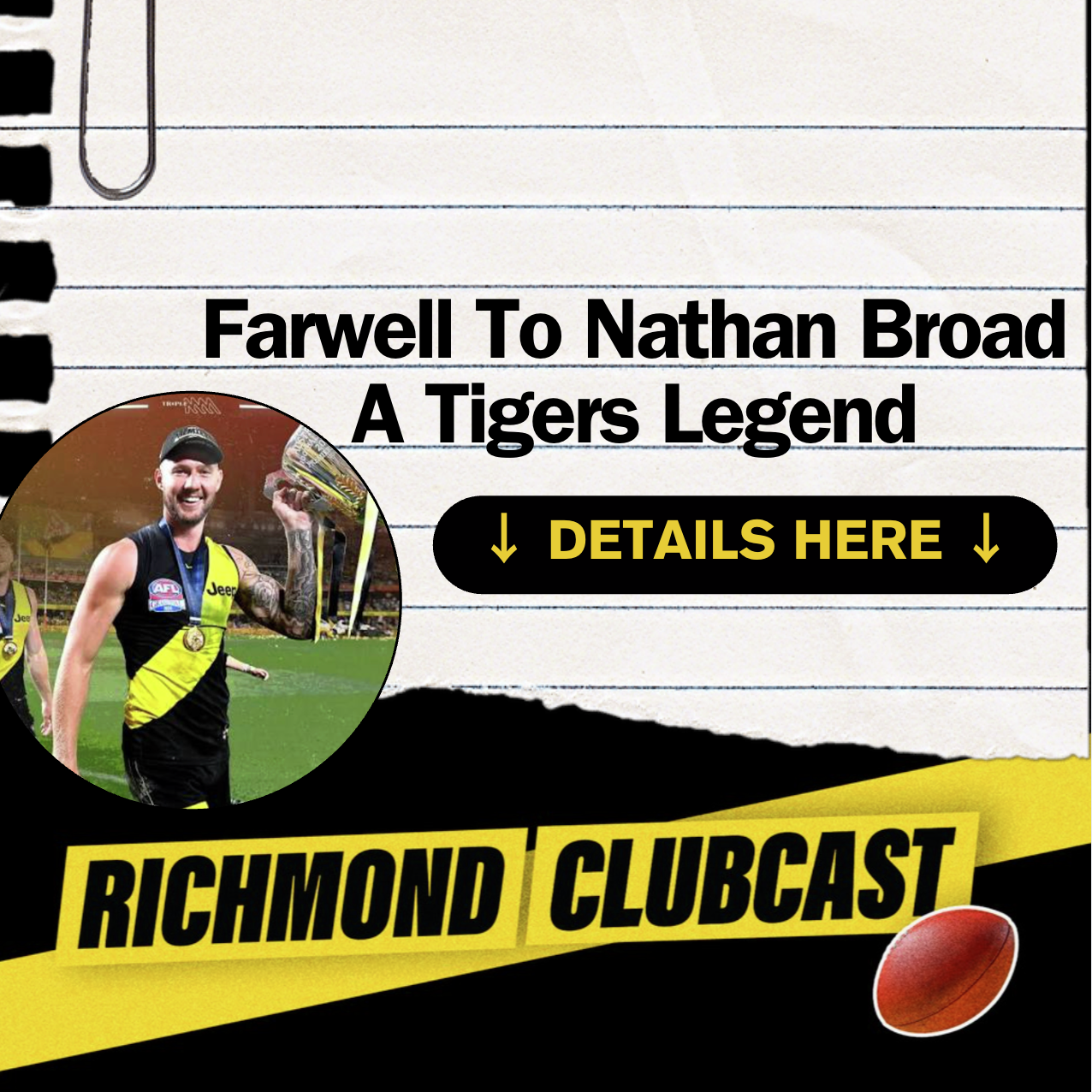 The Loss To Adelaide & We Say Farewell Broady | Richmond Tigers Clubcast episode artwork