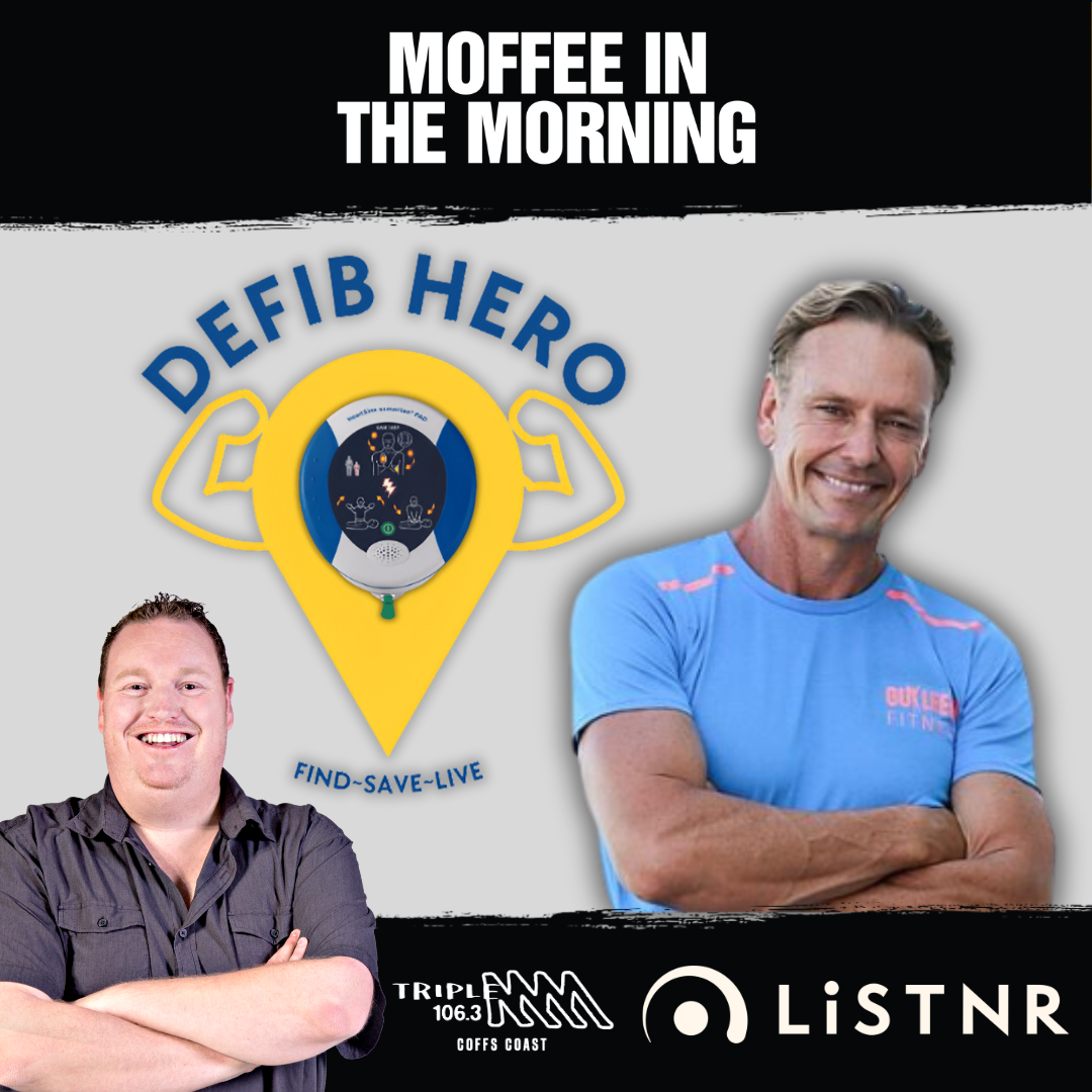 Moffee chats to Guy Leech About Defib Hero - Our Coffs Business Community Has Got Behind This Campaign