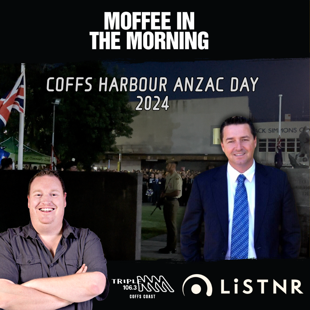 ANZAC DAY 2024: Cowper Federal MP Pat Conaghan Joined Moffee at the Coffs Harbour Dawn Service for Anzac Day