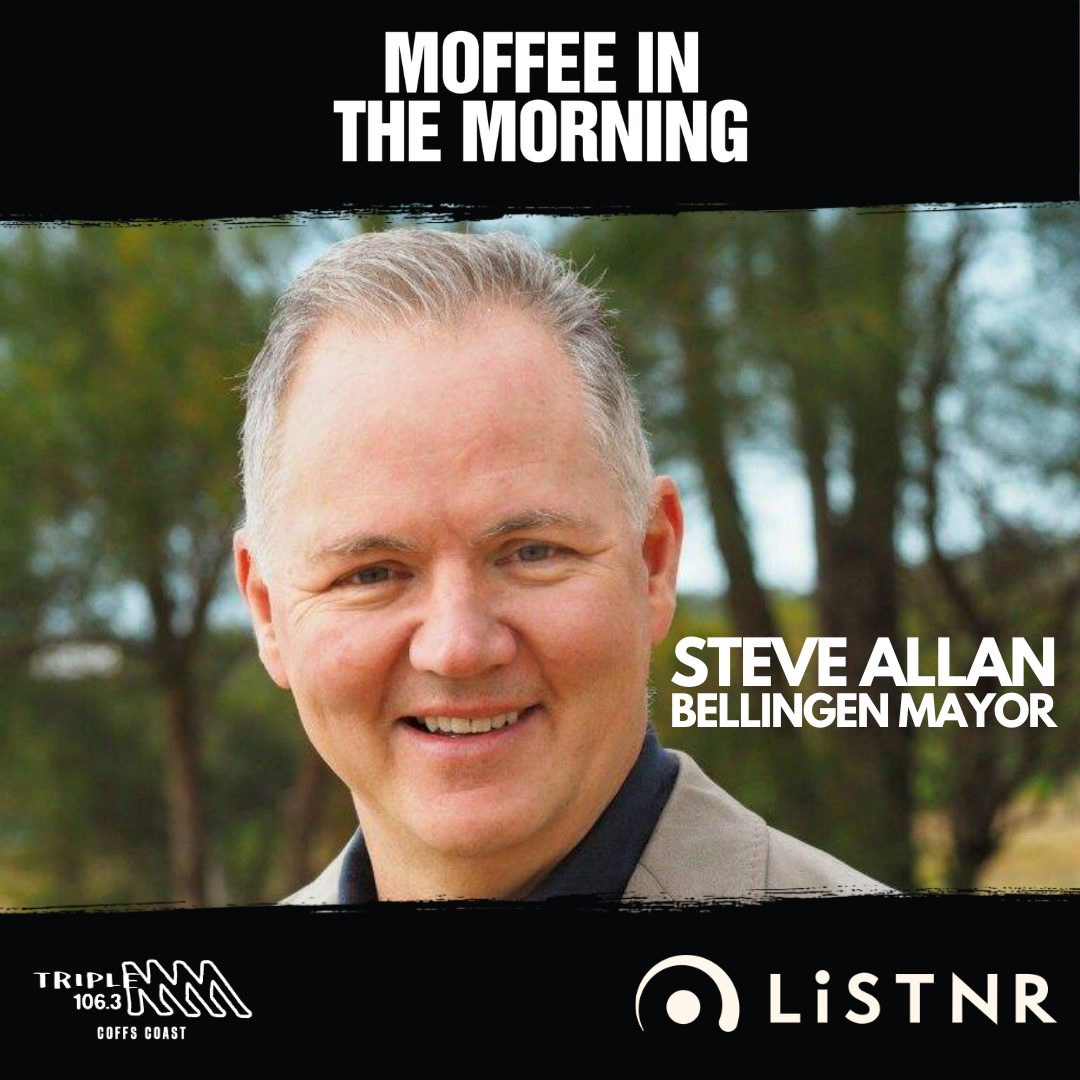 Moffee chats with Bellingen Mayor Steve Allan