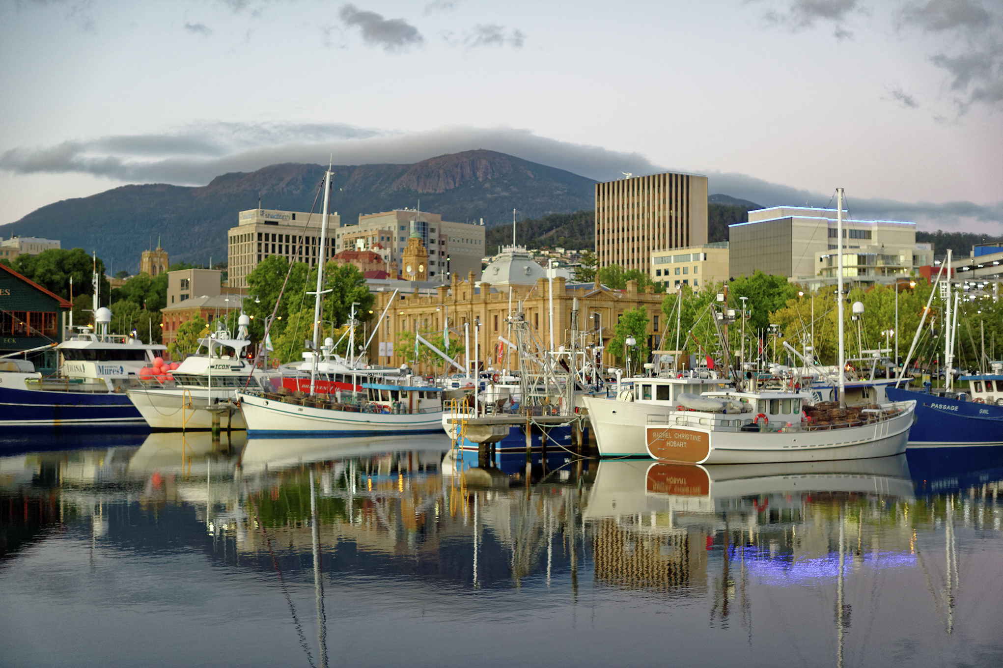 Temperatures plunge as winter bites Hobart 