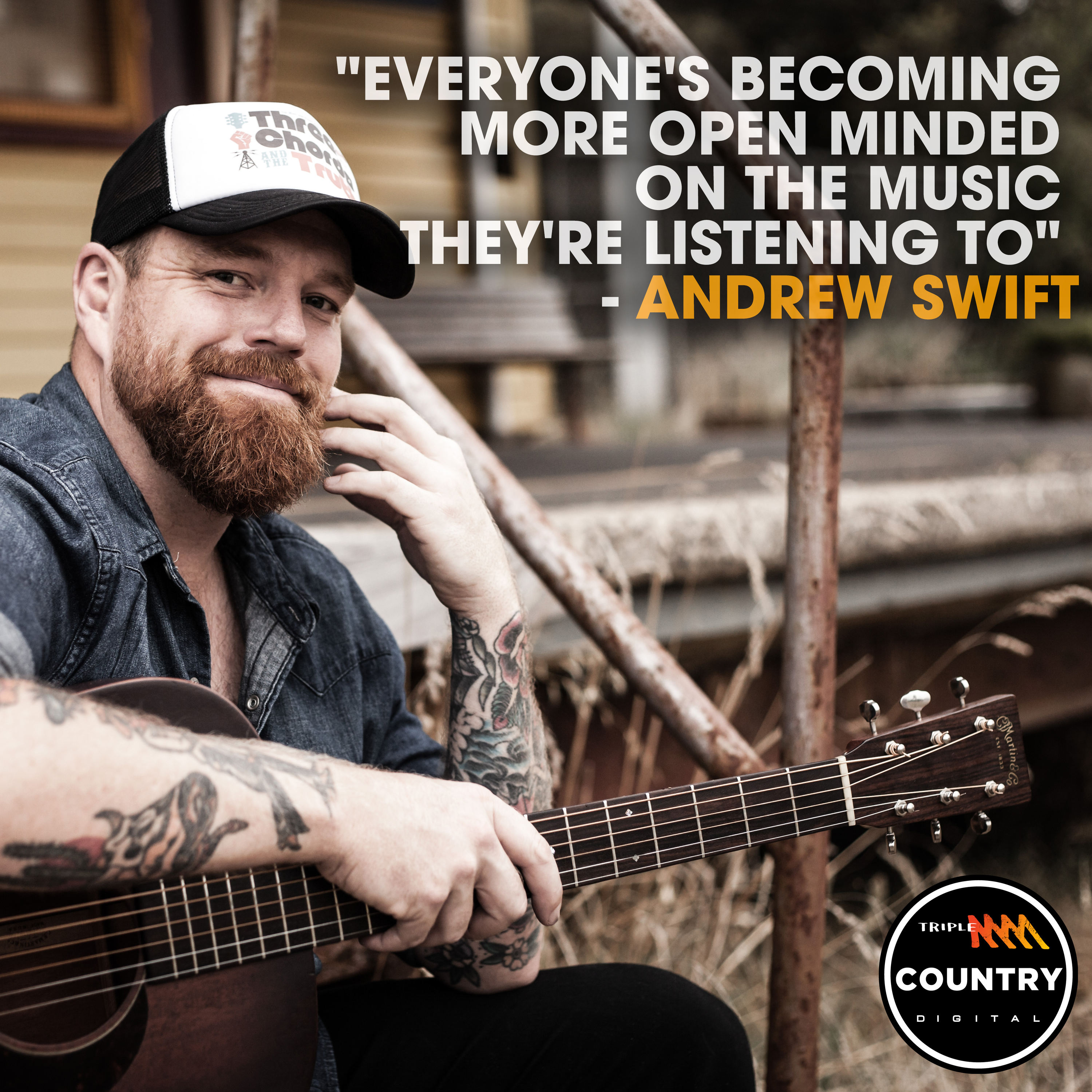 "Everyone's becoming more open minded on the music they're listening to" - Andrew Swift backstage at the Tamworth Country Music Festival