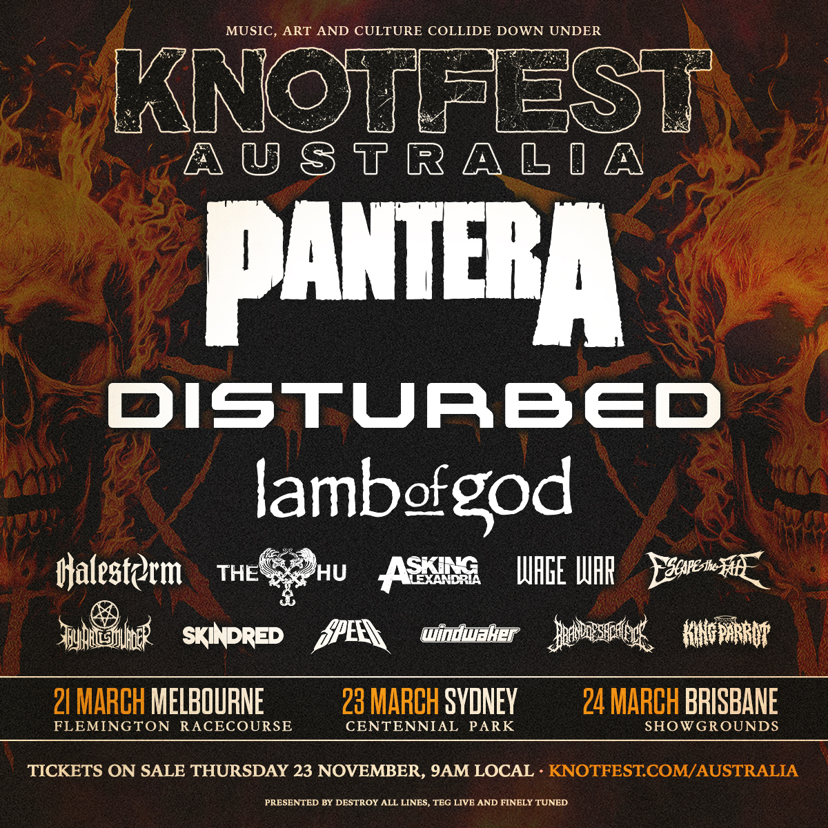 Pantera Headline Knotfest Australia 2024 Lineup, Tommy Lee Pissed About Aussie Ciggie Prices + MORE