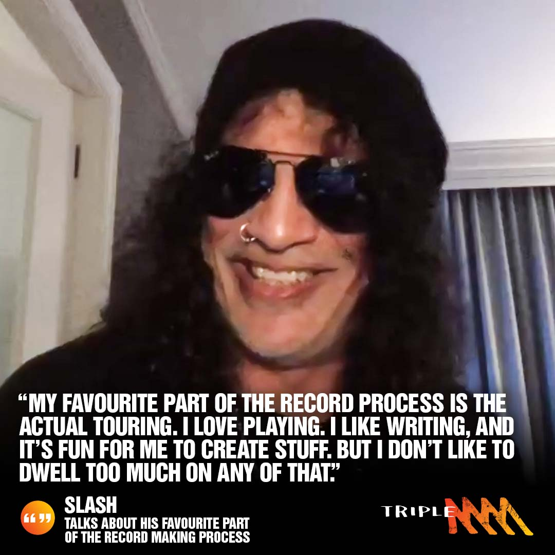 UNCENSORED: Slash Reveals His Record Making Process & Talks AUS Show Dates