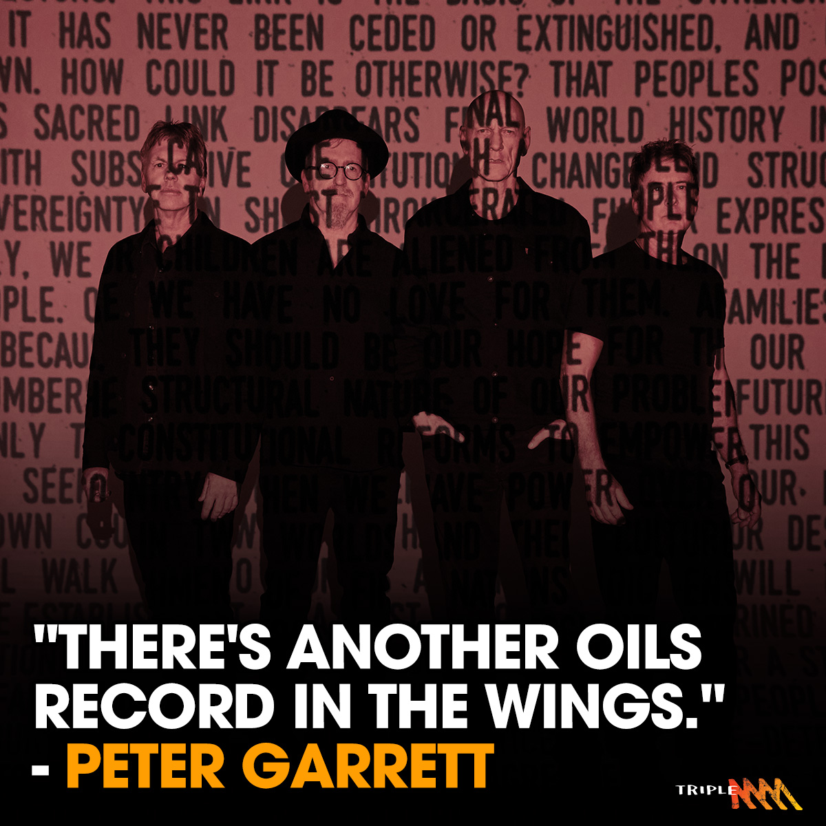 "There's another Oils record in the wings" - Peter Garrett announces the Midnight Oil tour, talks new music and Bones Hillman.