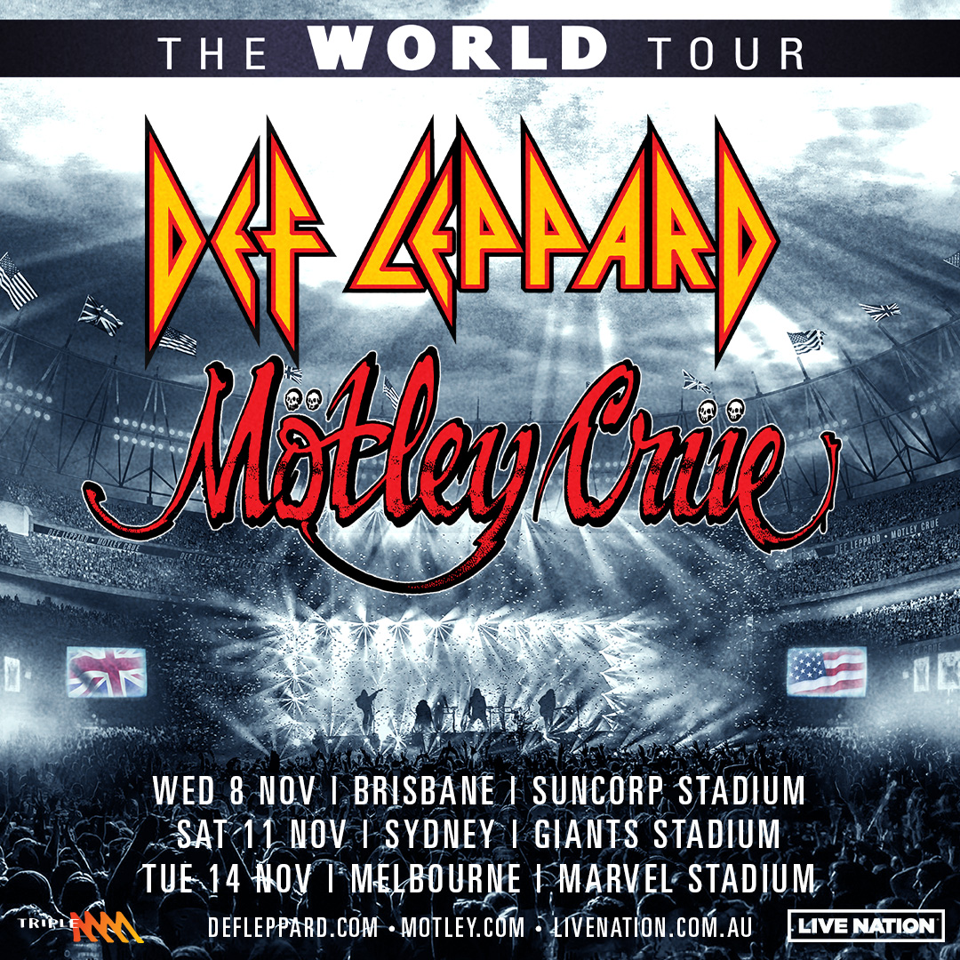 ROCK NEWS: Def Leppard and Mötley Crüe Announce Australian Tour Dates + MORE