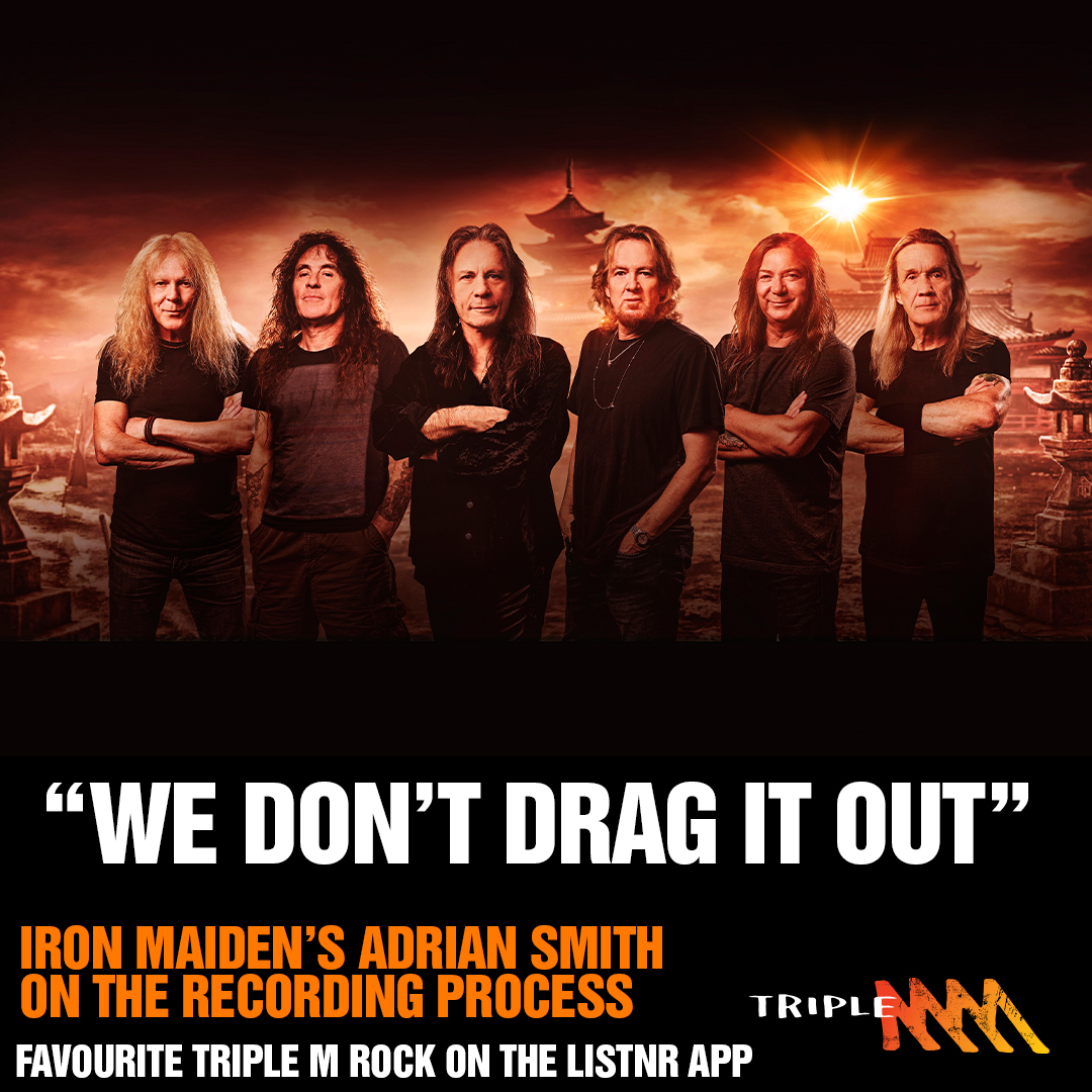 "We don't drag it out" Iron Maiden's Adrian Smith on their recording process