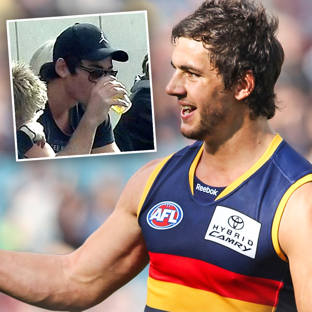 When Tex Walker was busted drinking froffies at the SANFL episode artwork