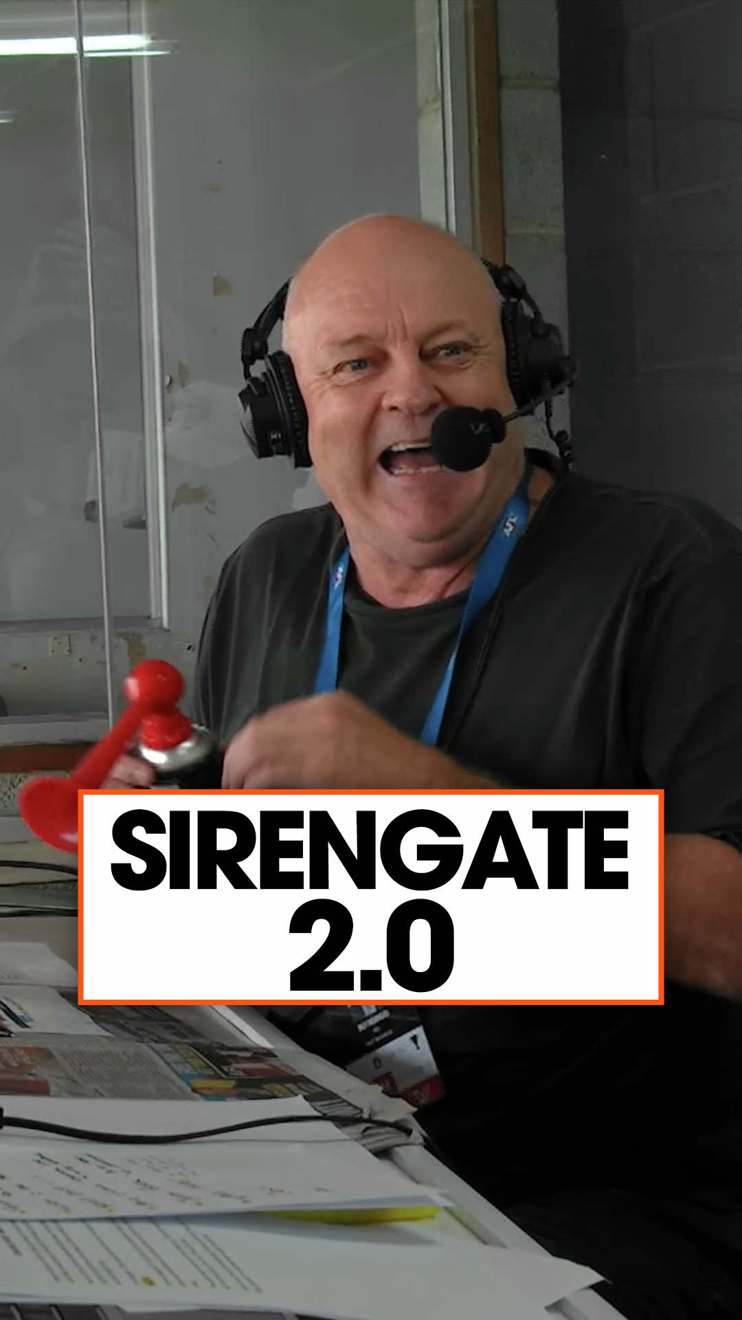 Billy brings his own air horn to Ikon Park!