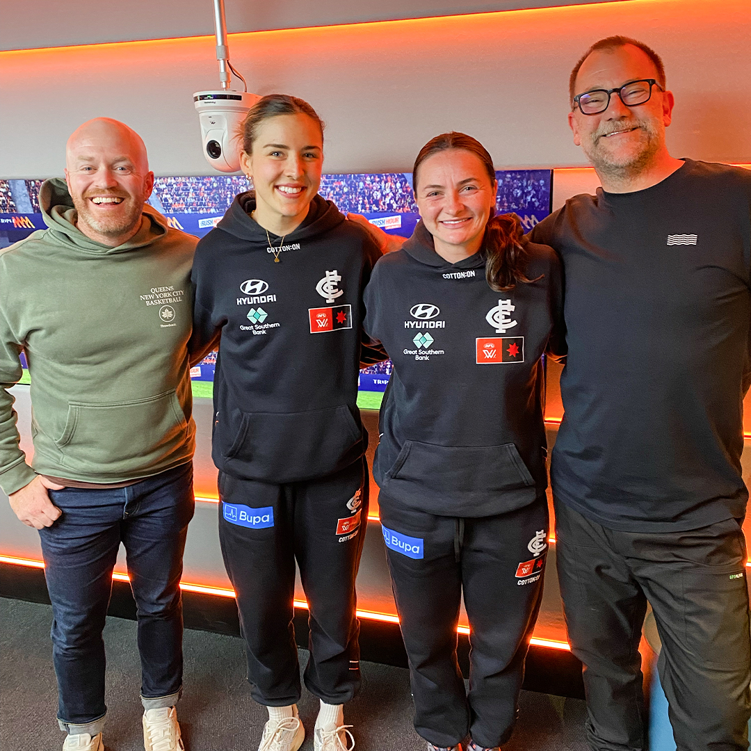 Carlton AFLW Stars Erone Fitzpatrick and Dayna Finn