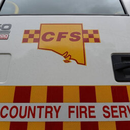 A CFS firefighter's been injured tackling a truck fire on the Freeway