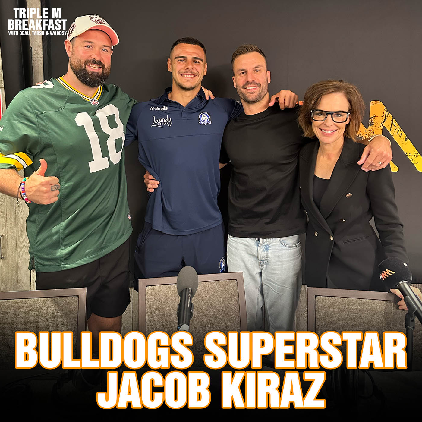 Bulldogs Superstar Jacob Kiraz Joins Beau, Tarsh & Woodsy LIVE From Mounties!