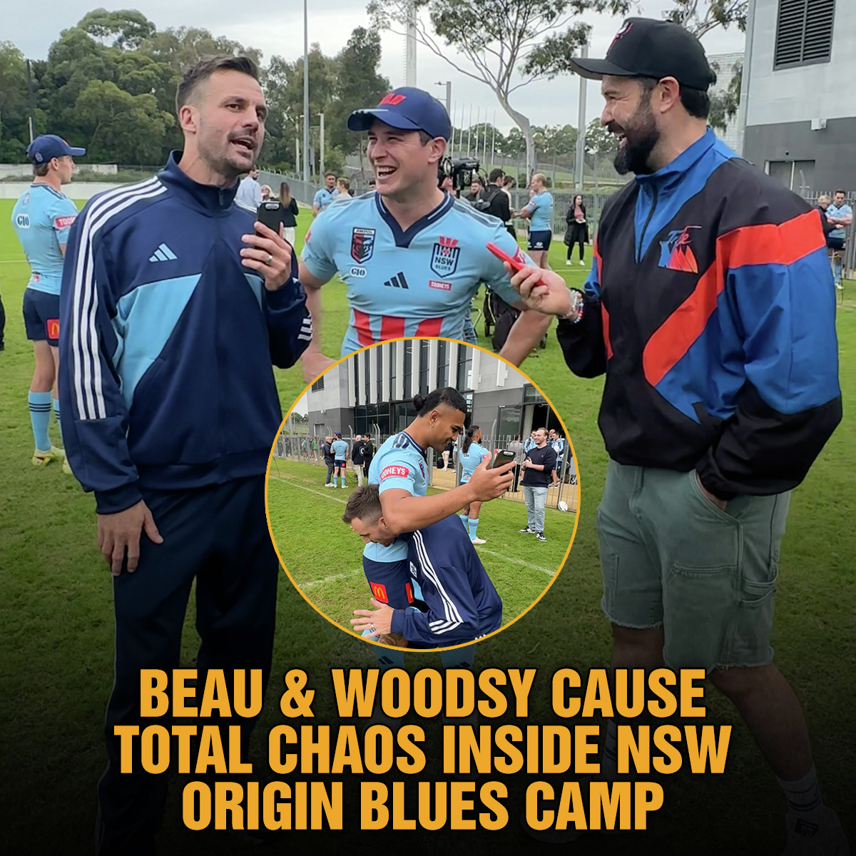 Beau & Woodsy Cause Total Chaos Inside NSW Blues Origin Camp