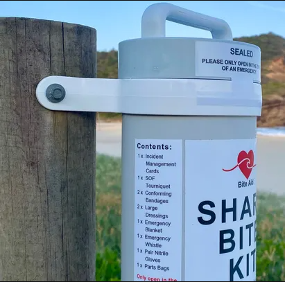 One of Danny Shouten's shark bite kits credited with helping to save Coogee swimmer episode artwork