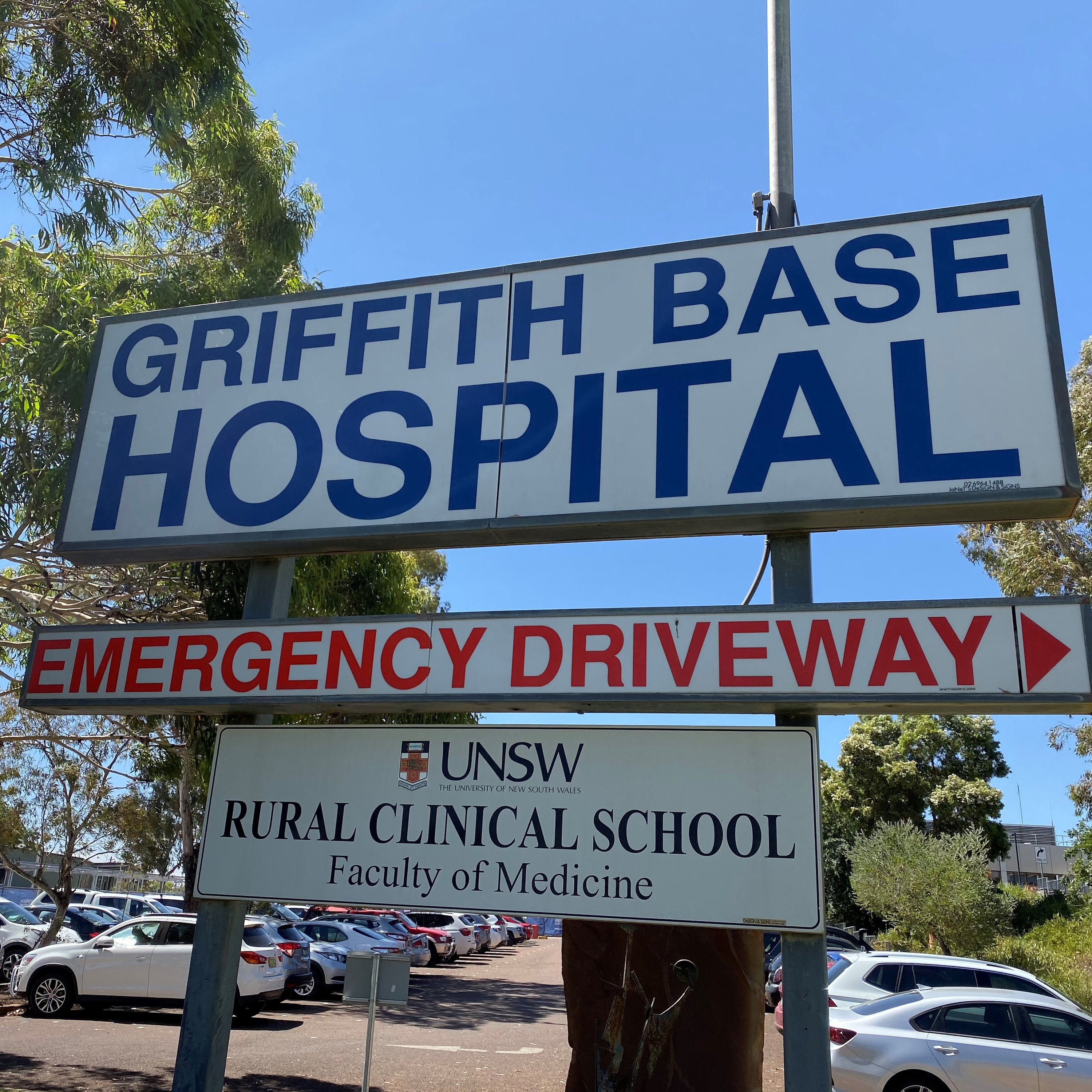 Two people arrested at Griffith Hospital