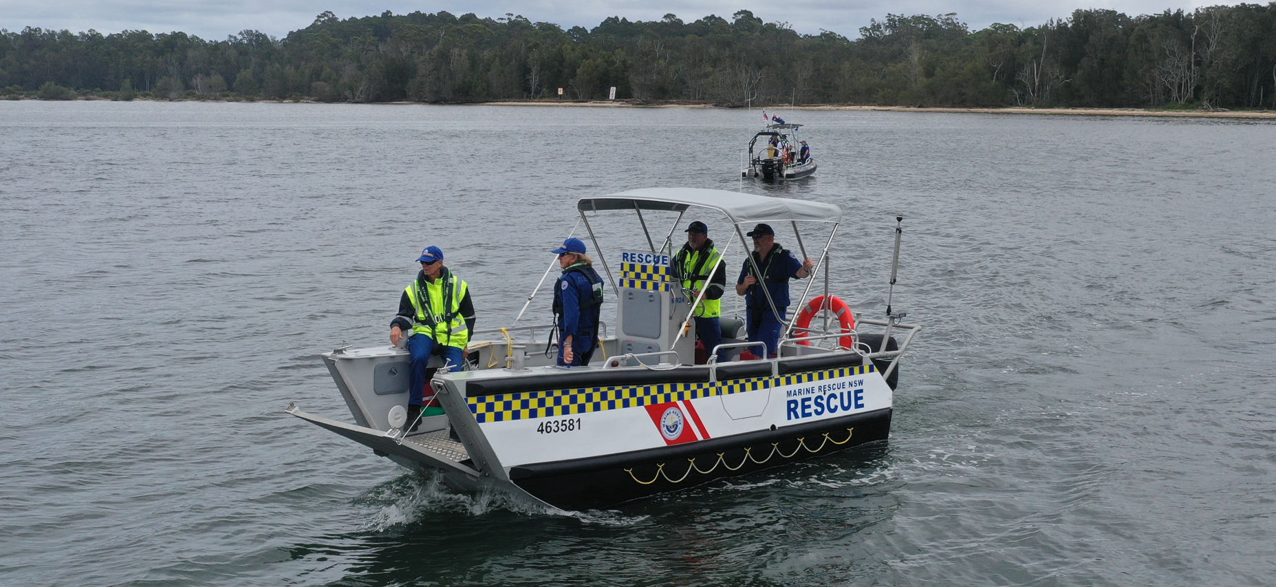 Volunteer crews take part in simulated flood emergency drill