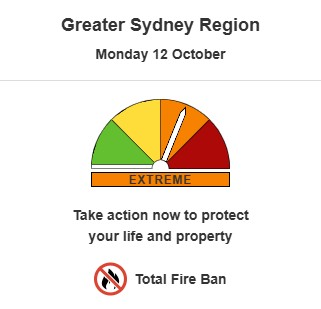 Greater Sydney under Total Fire Ban with temps to reach mid-thirties episode artwork