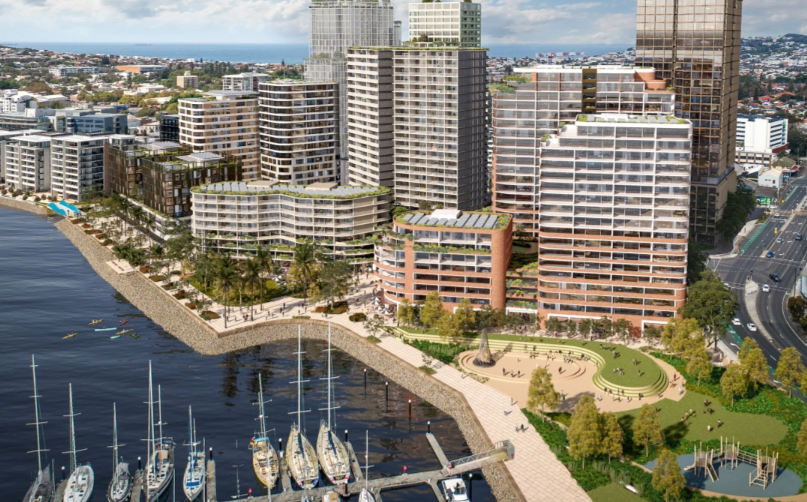 Plans for the final stage of the Honeysuckle precinct development revealed episode artwork