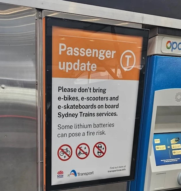 E-bikes and e-scooters could soon be banned from Sydney trains 