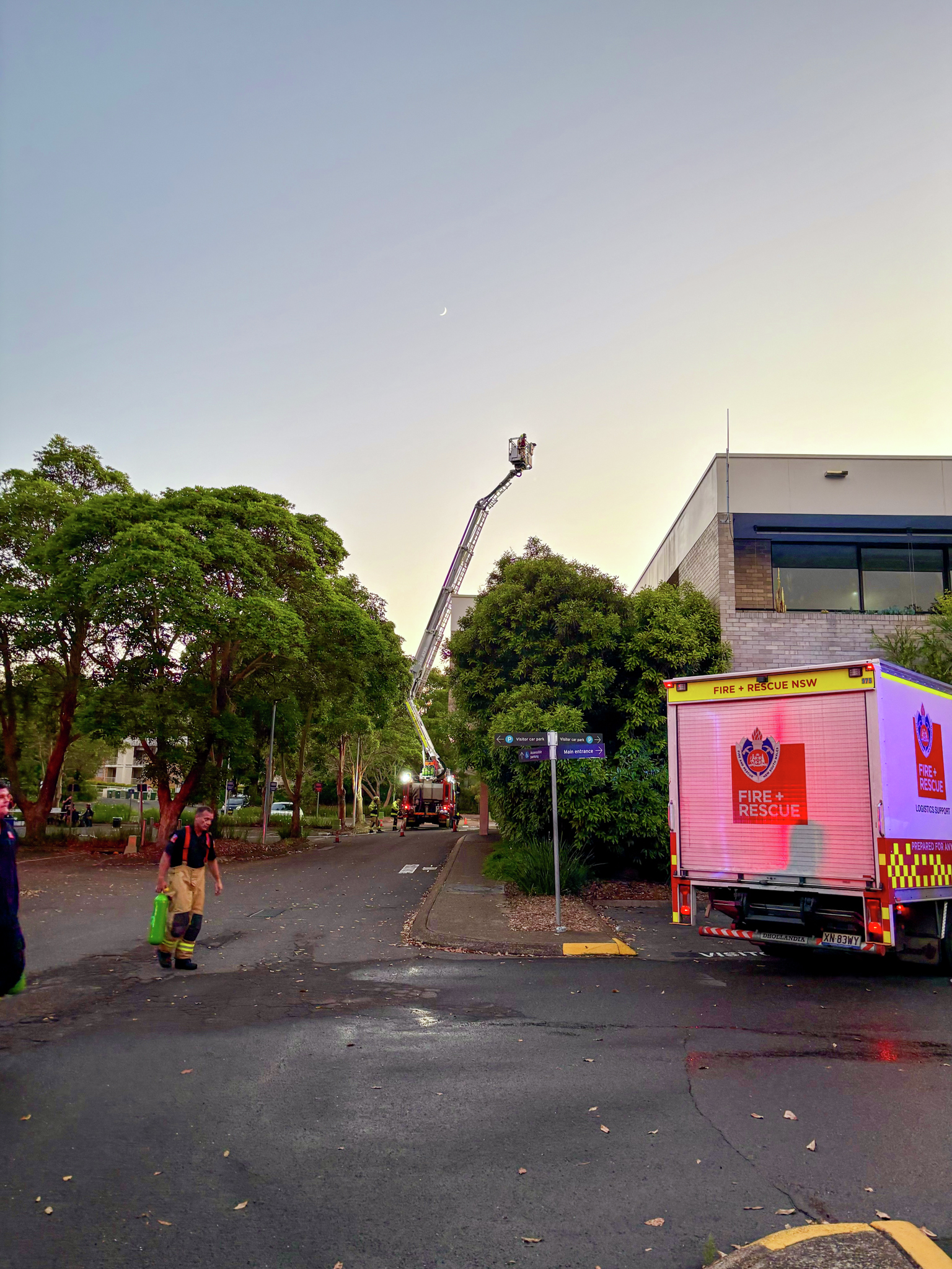 Lake Mac Council building damaged by fire