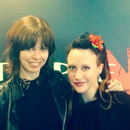 Jane Gazzo with Hayley Mary from The  Jezabels