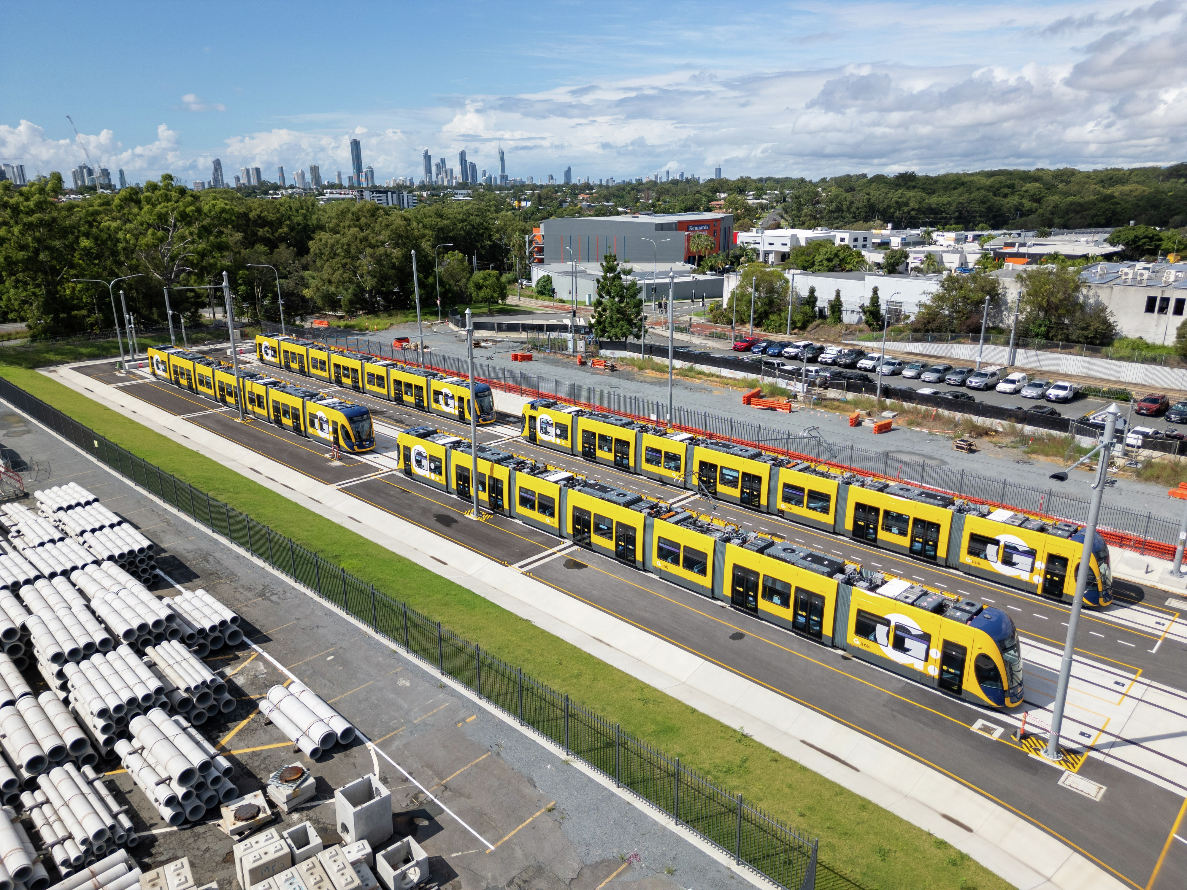 First test for Stage 3 of the Light Rail tonight