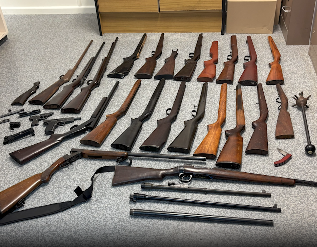 Pistols, rifles, chemicals, ammunition: Wide Bay police have found it all in this arrest