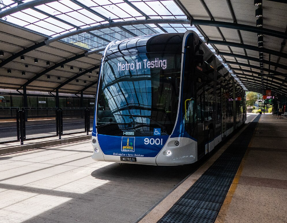All aboard! Brisbane's new bendy buses hit the road