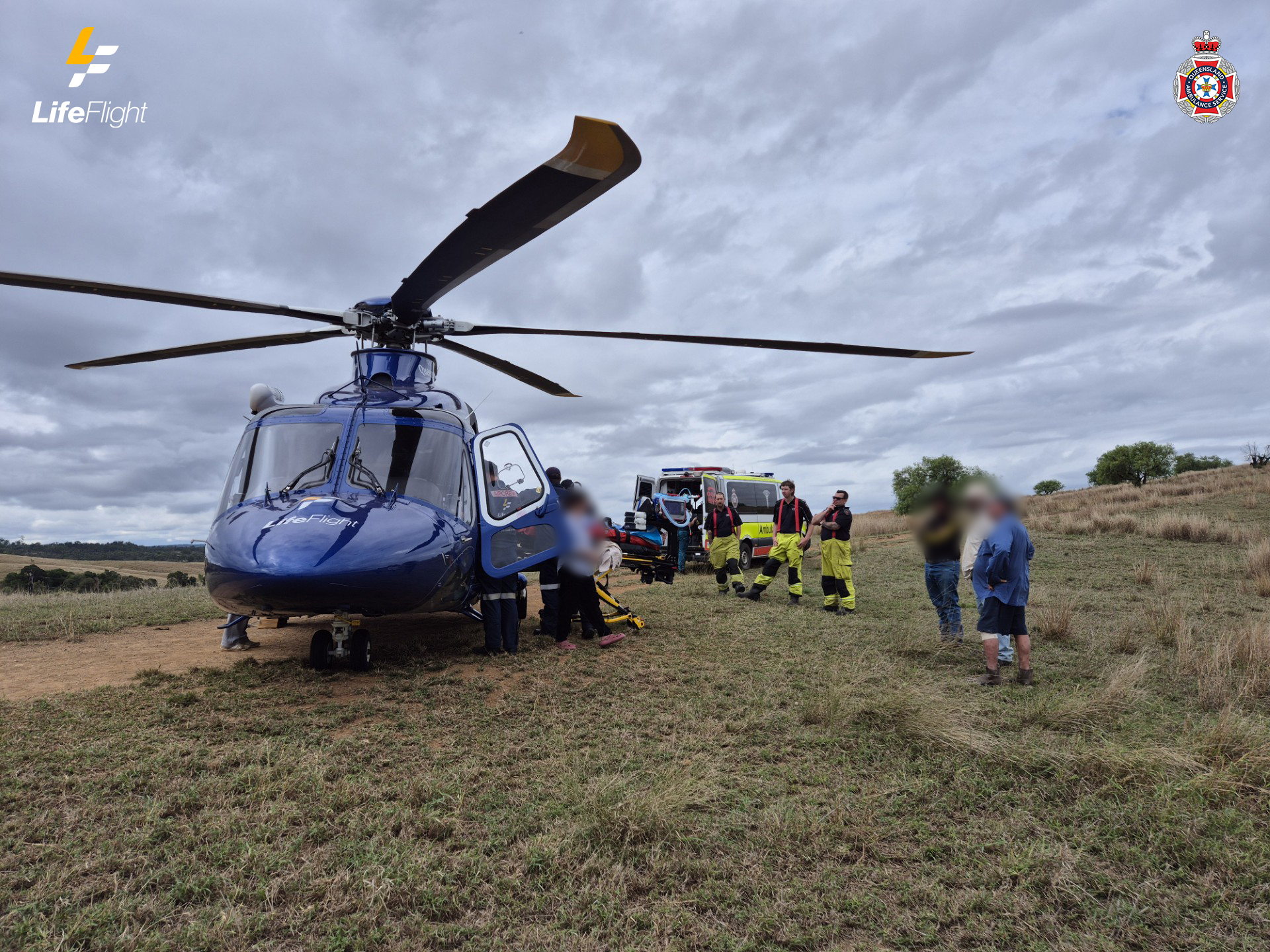 Busy weekend for the Bundy Life Flight chopper episode artwork