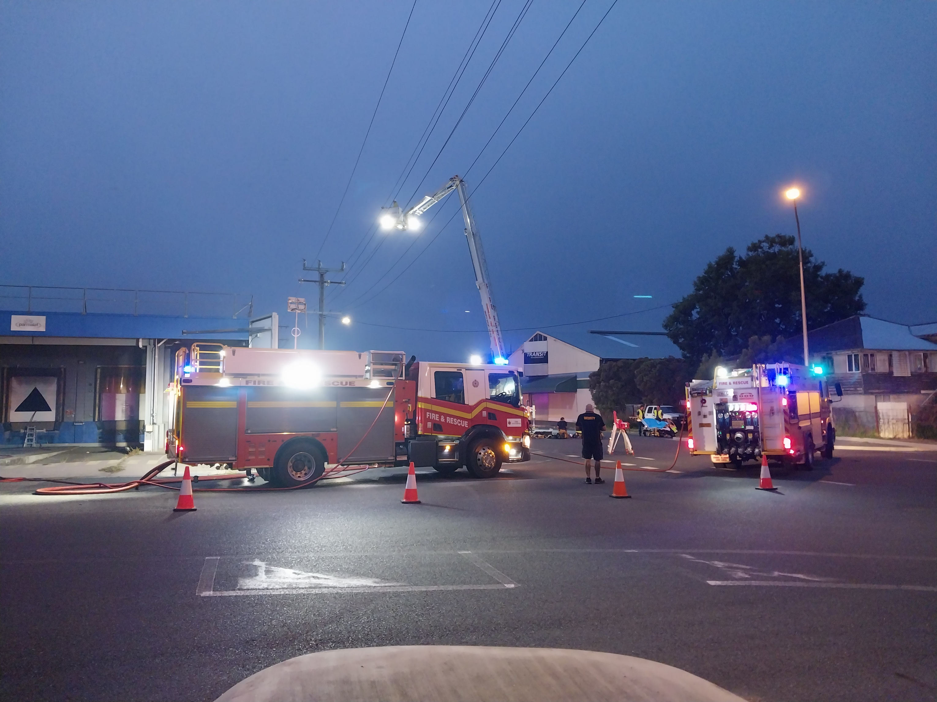 Firefighters tackle factory fire in Rockhampton