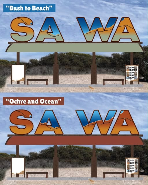 Facelift for famous WA-SA border sign episode artwork