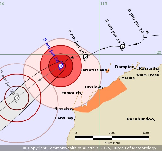 Communities on high alert as Tropical Cyclone Sean tracks along the WA coast