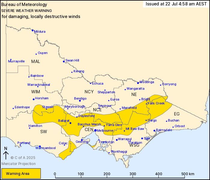 Wild winds battering parts of the Goulburn Valley 