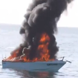 Boat fire off Victor Harbor seven people forced to jump overboard