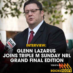 INTERVIEW: Rugby League Legend Glenn Lazarus Joins Triple M Sunday NRL Grand Final Edition