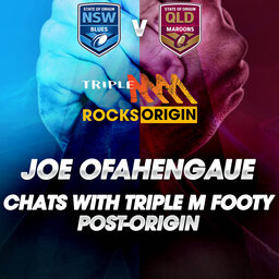 Joe Ofahengaue Describes The 'Ridiculous' Fast-Paced Origin Game On Debut