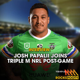 INTERVIEW: Josh Papalii Joins Triple M Footy After The Radiers' Prelim Win