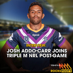 INTERVIEW: Josh Addo-Carr Joins Triple M NRL Following The Storm's Semi-Final Win Over The Eels