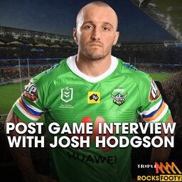 INTERVIEW: Josh Hodgson Joins Triple M Footy Following The Raiders Win Over The Titans