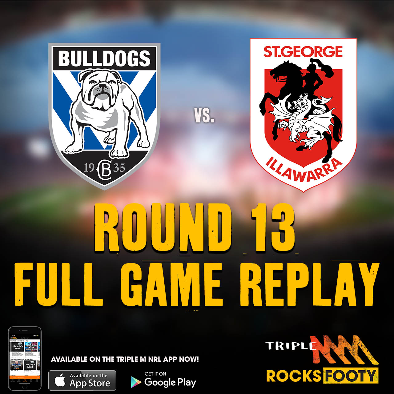 Bulldogs vs. Dragons  | FULL GAME REPLAY