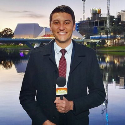 Reece D'alessandro From Nine News - With The Premier In Airlie Beach