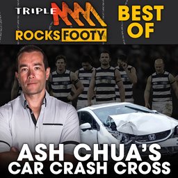 Ash Chua's Car Crash Cross From The Geelong Rooms Ash Chua's Car Crash Cross From The Geelong Rooms