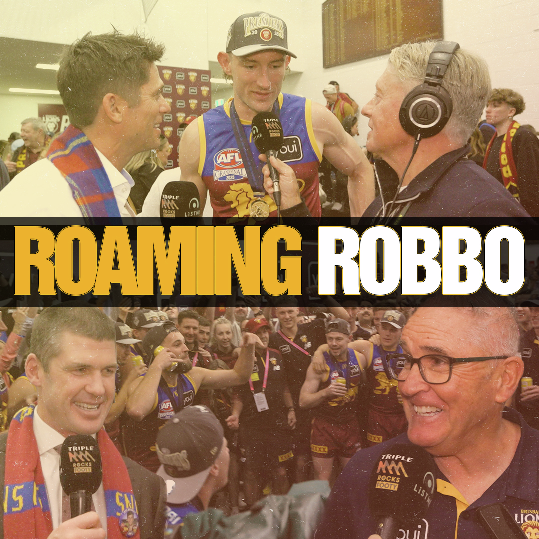 ROAMING ROBBO | Robbo Chats To All The Lions Players + Legends In The Premiership-Winning Rooms